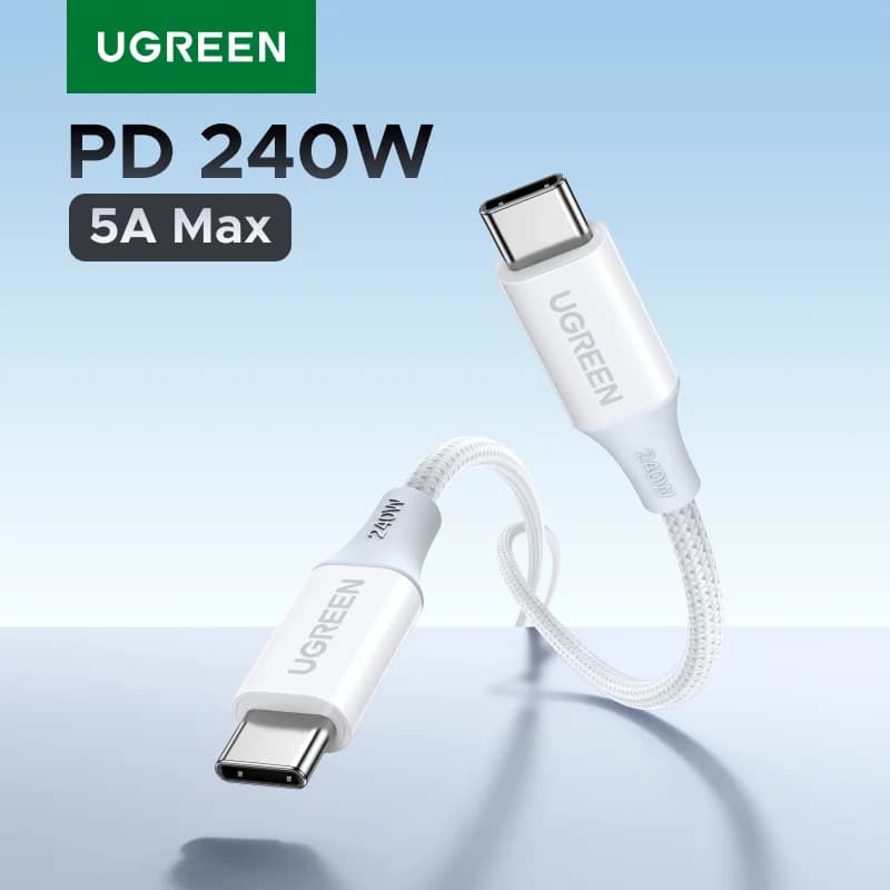 240W USB-C į USB-C greitojo įkrovimo laidas
