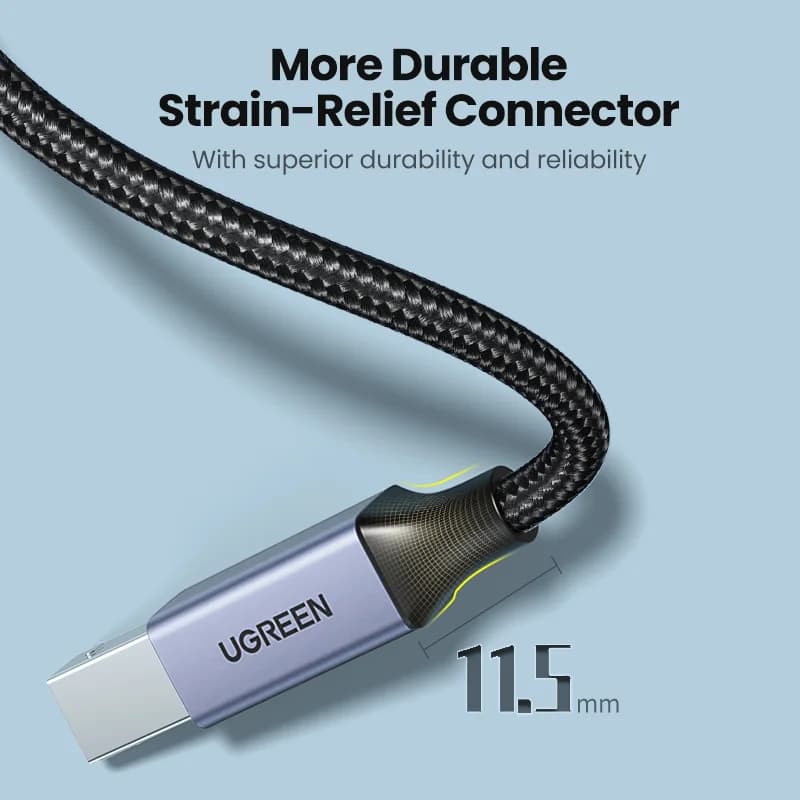 USB-C į USB Type-B 2.0 spausdintuvo kabelis