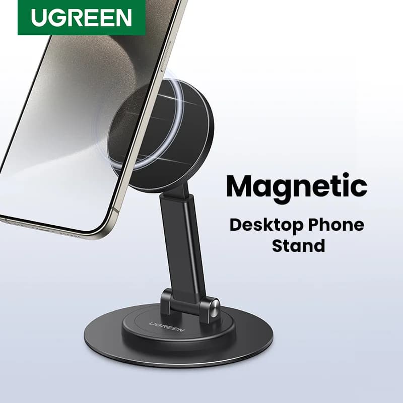 Magnetinis aliumininis telefono stovas, 360° sukimas