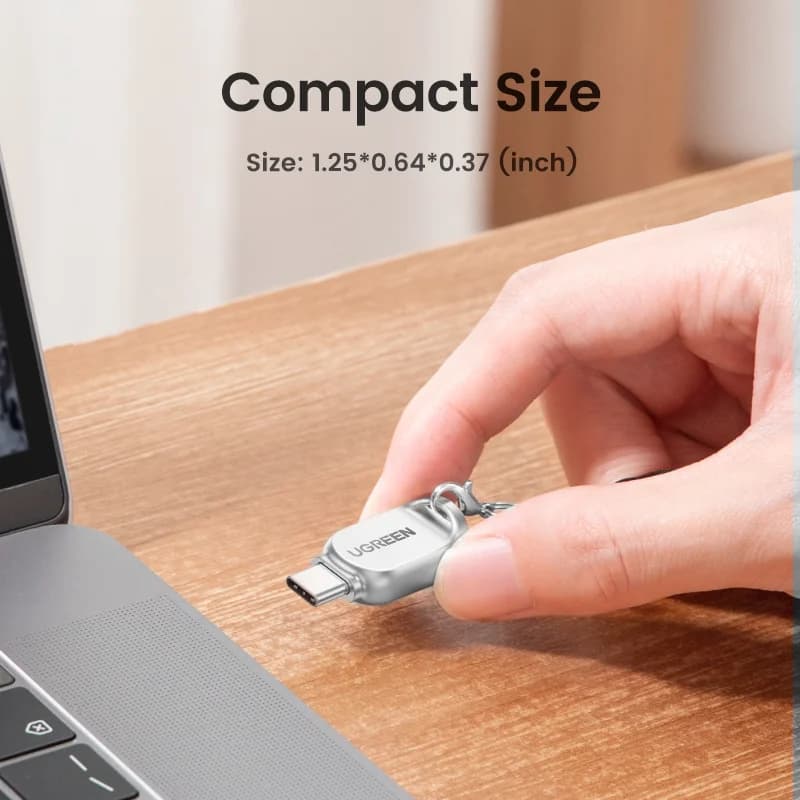 USB-C į Micro SD kortelių skaitytuvas, USB 3.0 OTG
