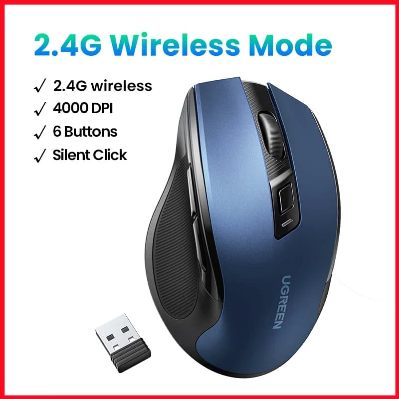 Ergonomiška belaidė pelė, Bluetooth, 4000 DPI