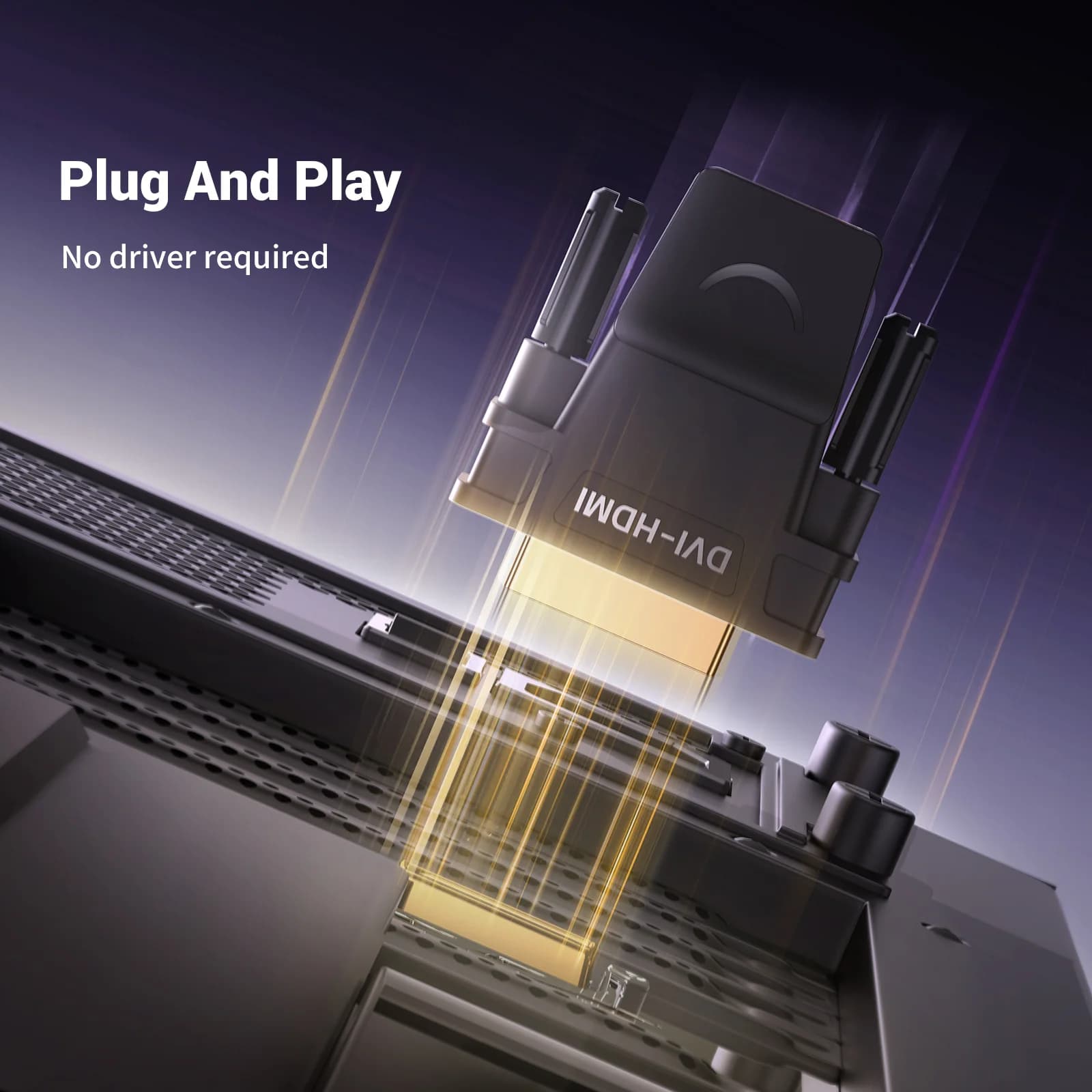 Dvi-d į hdmi adapteris (dvipusis)