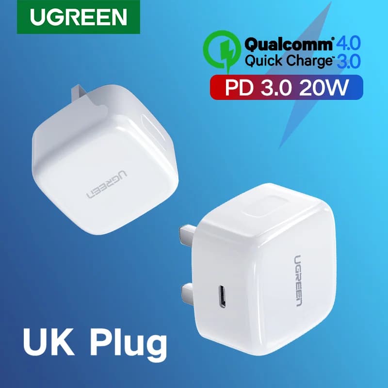 20W USB-C greitas įkroviklis su JK kištuku