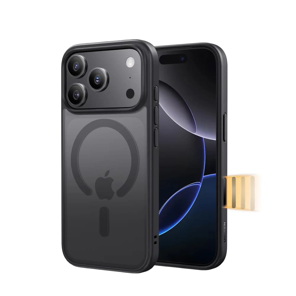 Magnetinis atsparus smūgiams dėklas iPhone telefonui