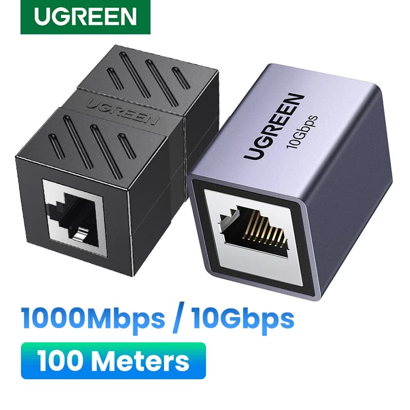 RJ45 Ethernet moteriškas-moteriškas jungtukas adapteris