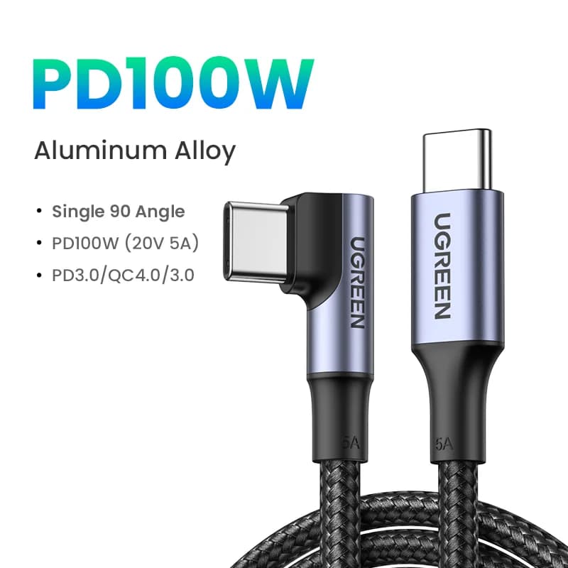 USB-C į USB-C laidas, 2 vnt. rinkinys, 100W PD, 5A