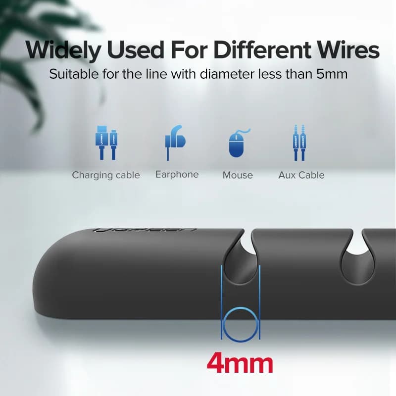 Silikoniniai USB laidų tvarkyklės spaustukai