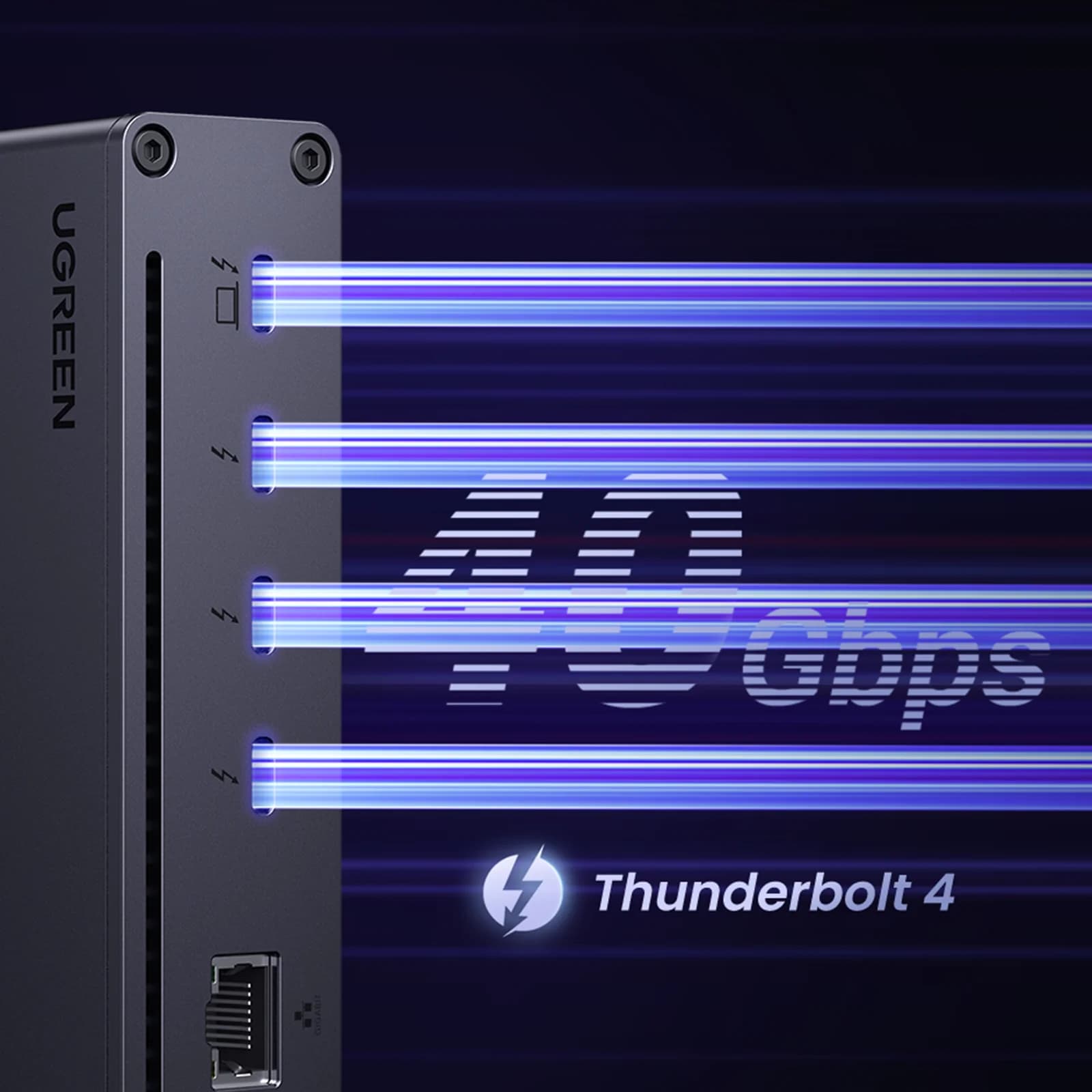 Thunderbolt 4 dokymo stotis 8-in-1 40Gbps