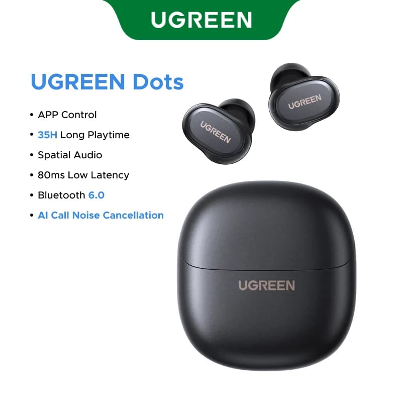 Belaidės ausinės su Bluetooth 6.0 ir programėlės valdymu
