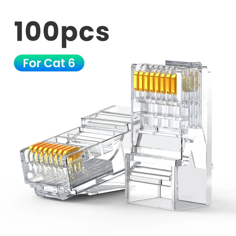 Cat6 RJ45 eternetinio tinklo kabelio jungtys