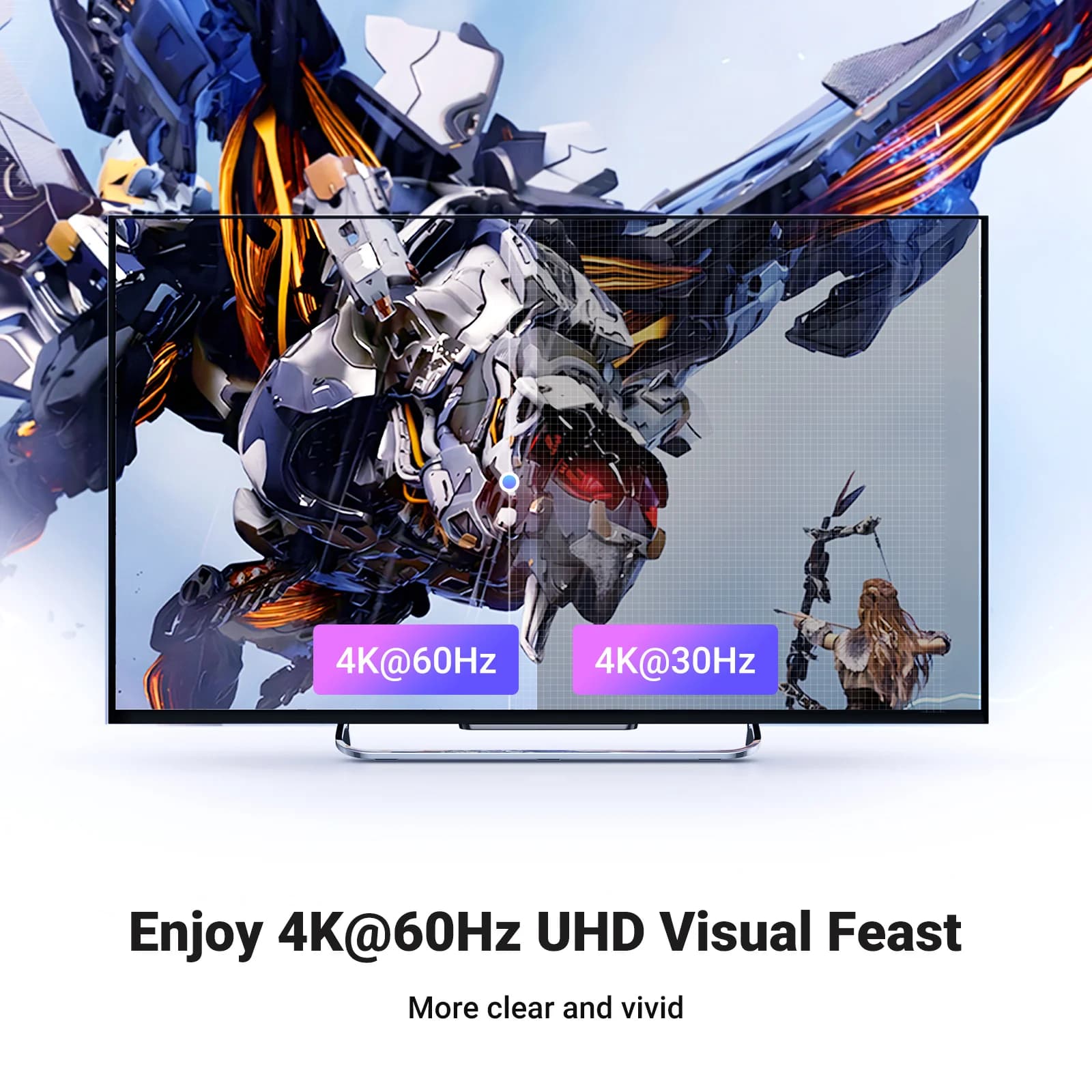 5 prievadų 4K HDMI jungiklis su nuotoliniu valdymu