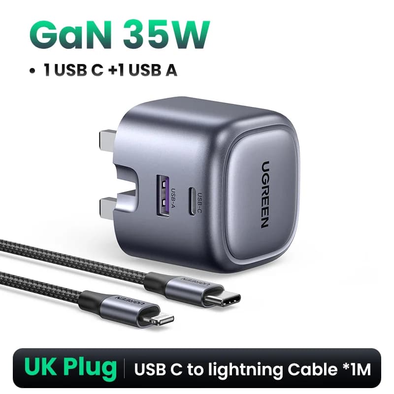35W GaN USB-C PD greitas įkroviklis