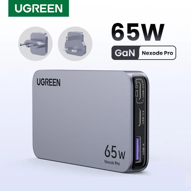65W GaN USB-C įkroviklis su Quick Charge 4.0