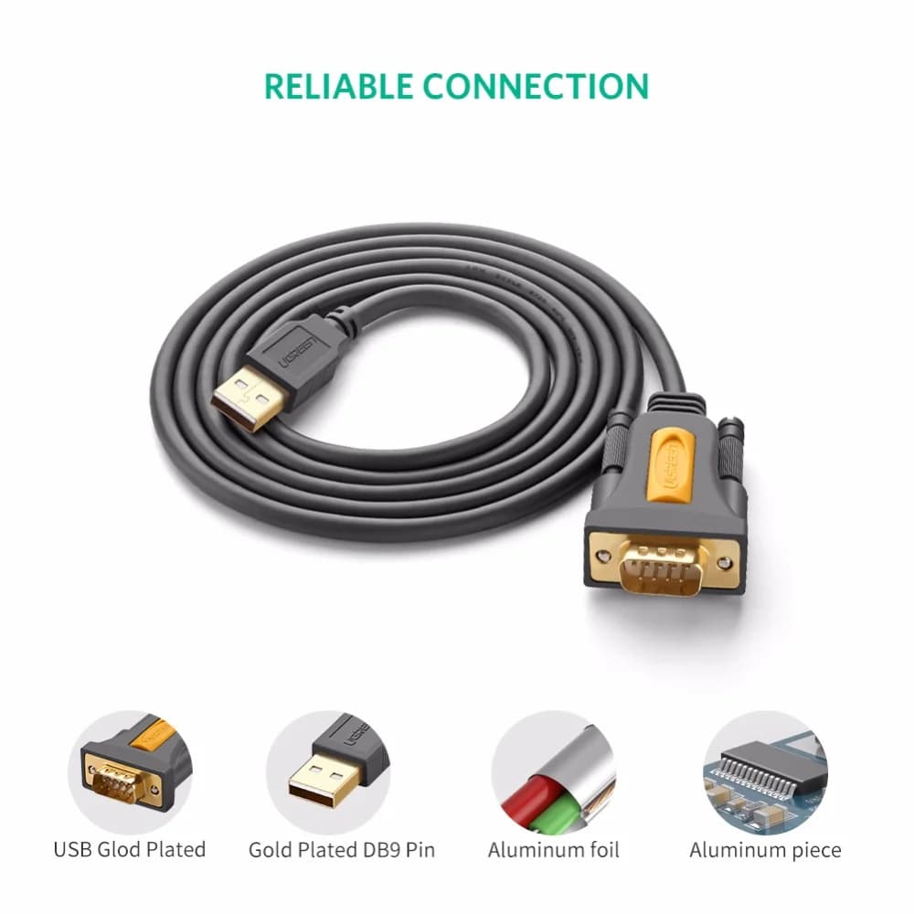 USB į RS232 DB9 nuosekliojo prievado adapterio laidas