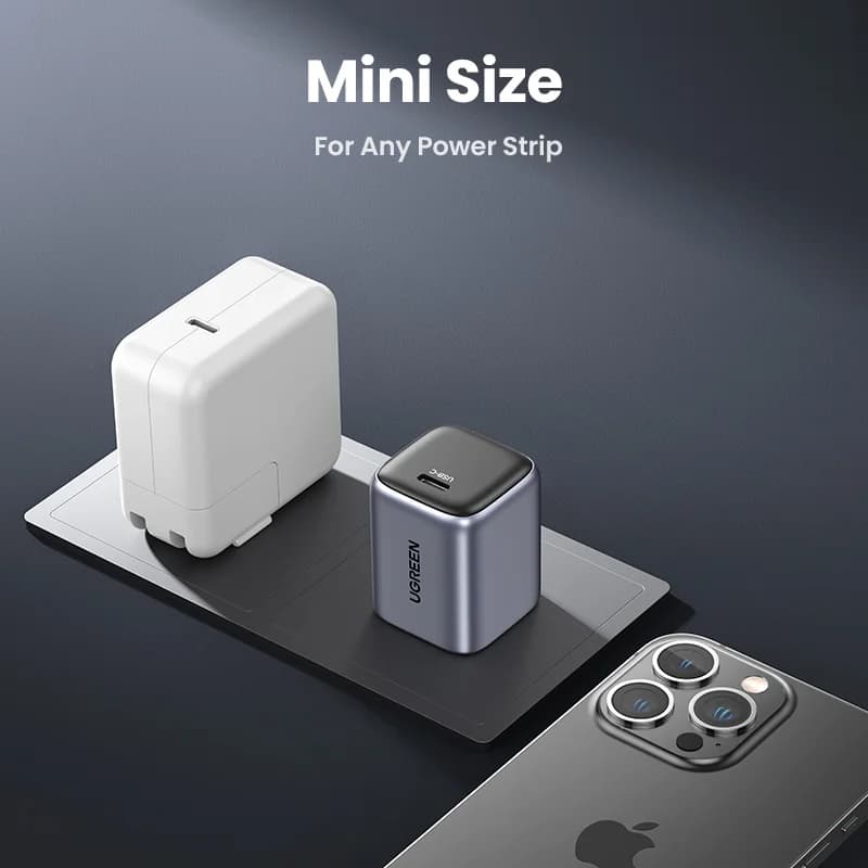 20W GaN USB-C greitis įkroviklis, US kištukas