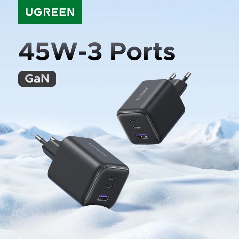 45W GaN USB-C PD įkroviklis su PPS
