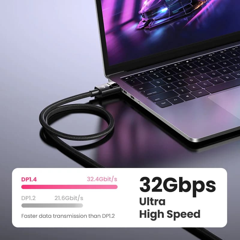DisplayPort 1.4 laidas, 8K/60Hz, 32.4Gbps