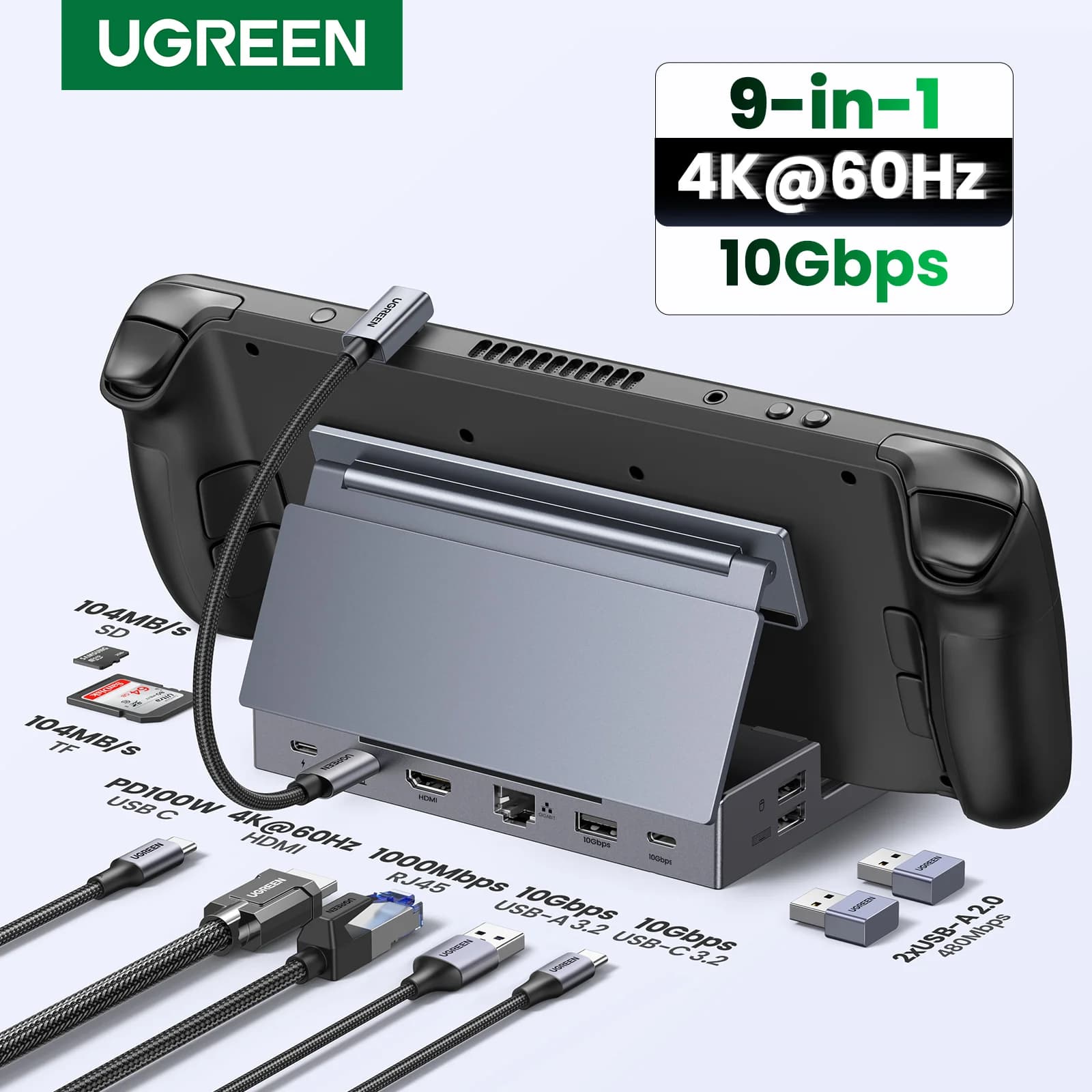Steam Deck dokavimo stotis su HDMI