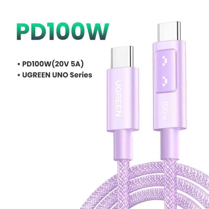 USB-C į USB-C laidas, 100W PD, 0.5-3m