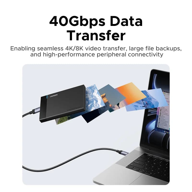 240W USB4 USB-C į USB-C laidas