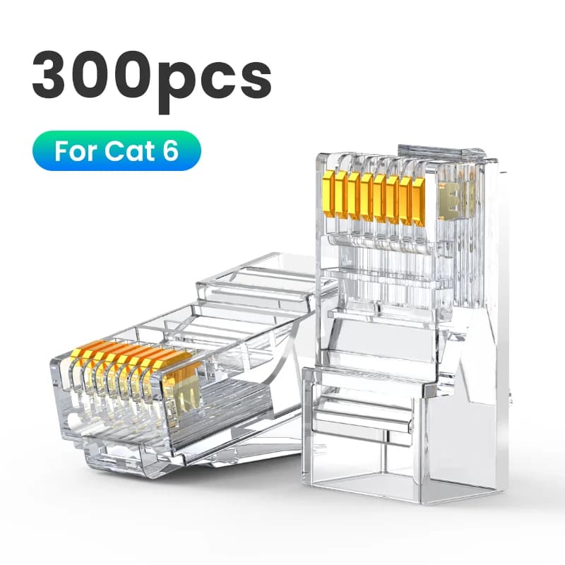Cat6 RJ45 eternetinio tinklo kabelio jungtys