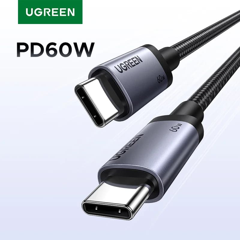 USB-C į USB-C laidas, 60W PD Greitas įkrovimas