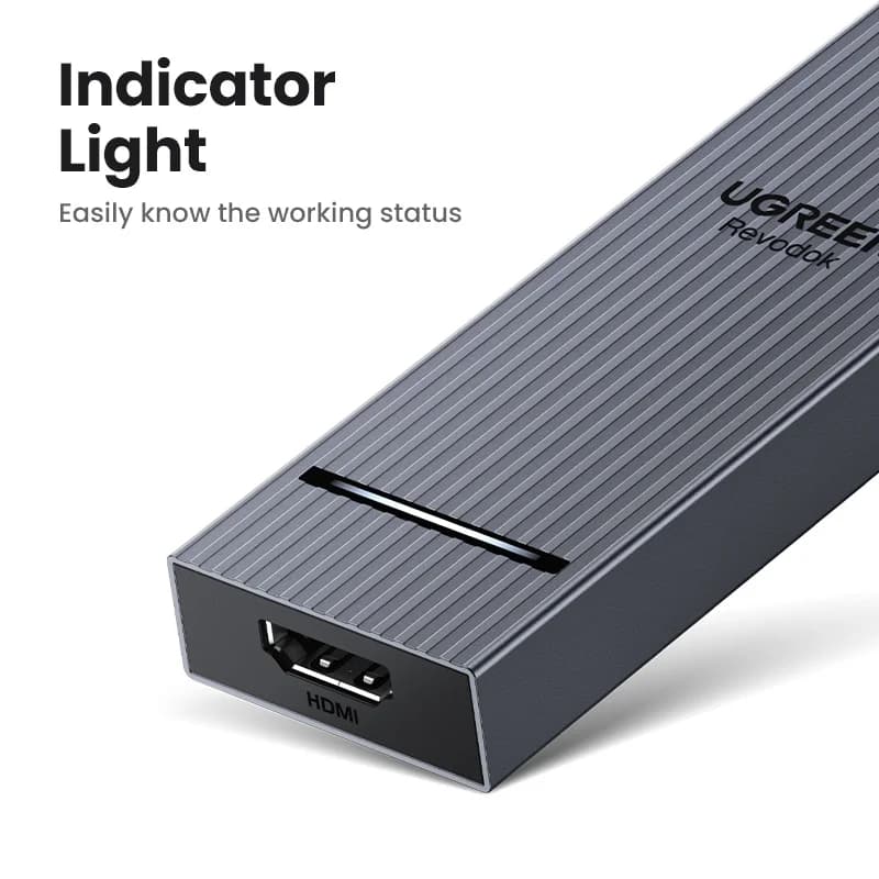 USB-C šakotuvas su 4K HDMI ir 100W PD