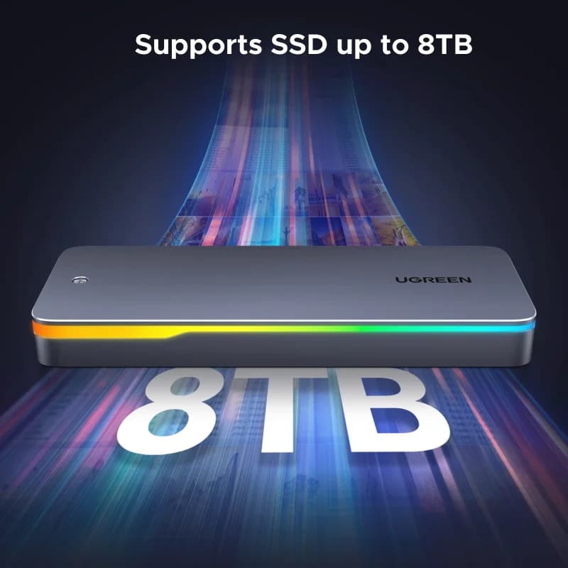 M.2 NVMe/SATA SSD dėklas, USB 3.2 Gen 2