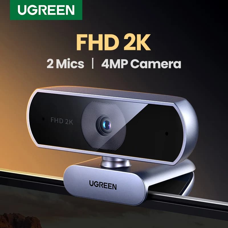 2K HD USB interneto kamera su dviem mikrofonais