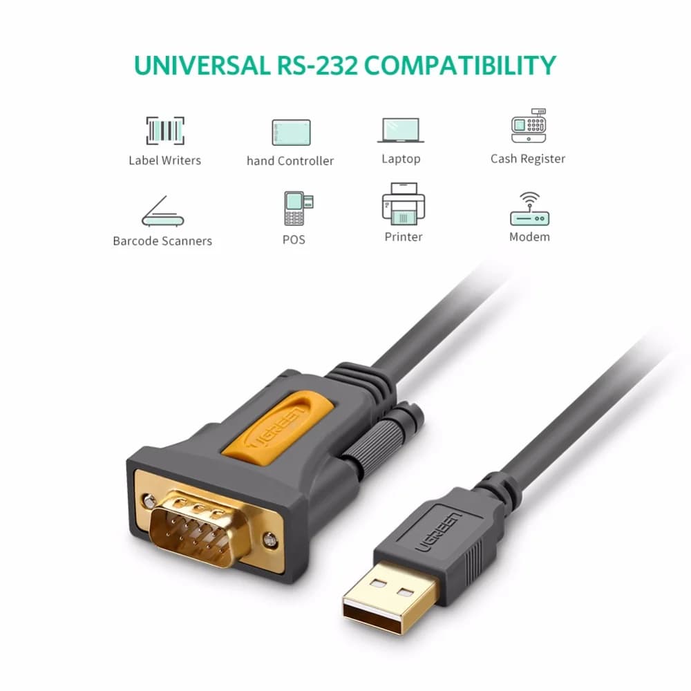 USB į RS232 DB9 nuosekliojo prievado adapterio laidas