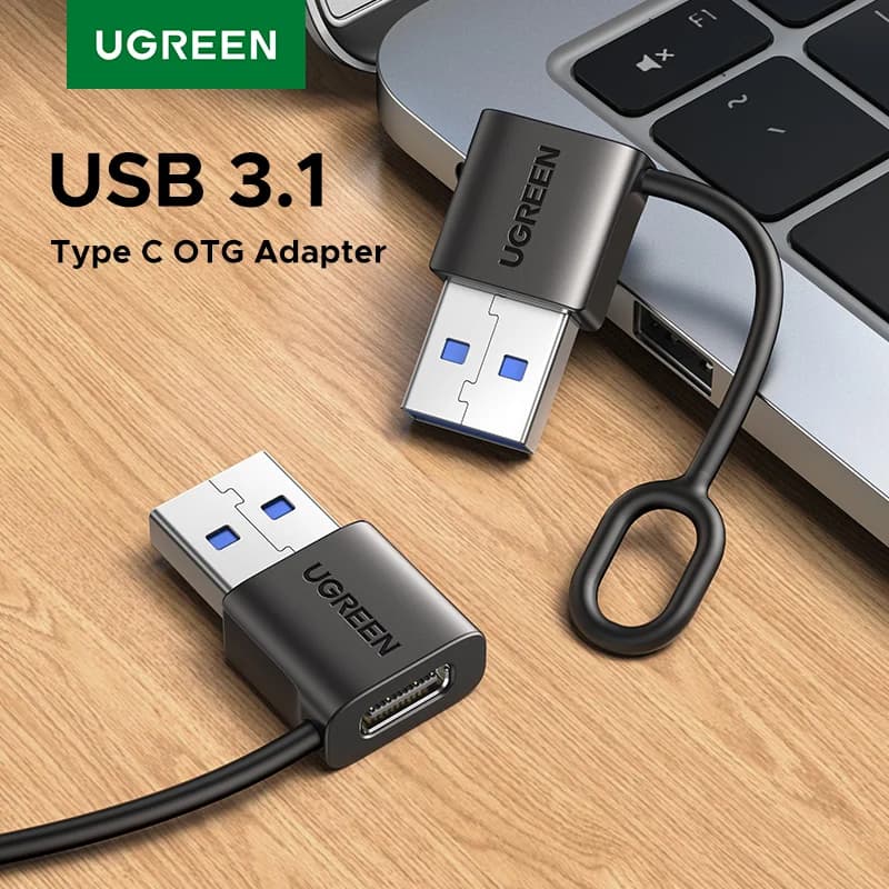 USB-A į USB-C OTG adapteris, USB 3.1, 18W