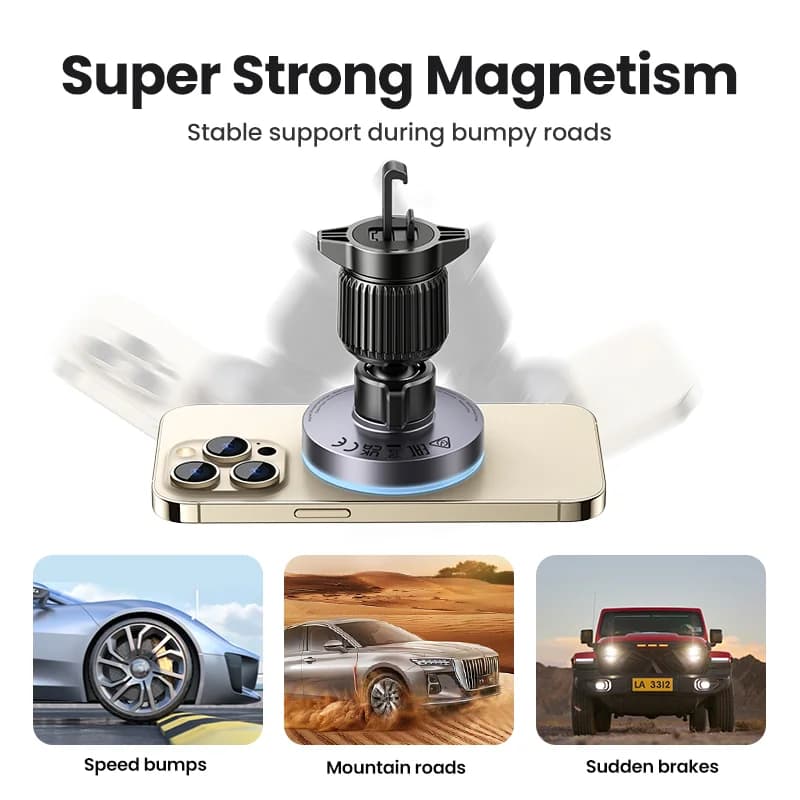 Qi2 magnetinis belaidis automobilinis stovas-kroviklis, 25W