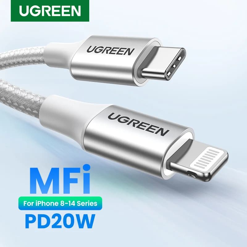 MFi USB-C į Lightning kabelis, 30W PD Greitas įkrovimas