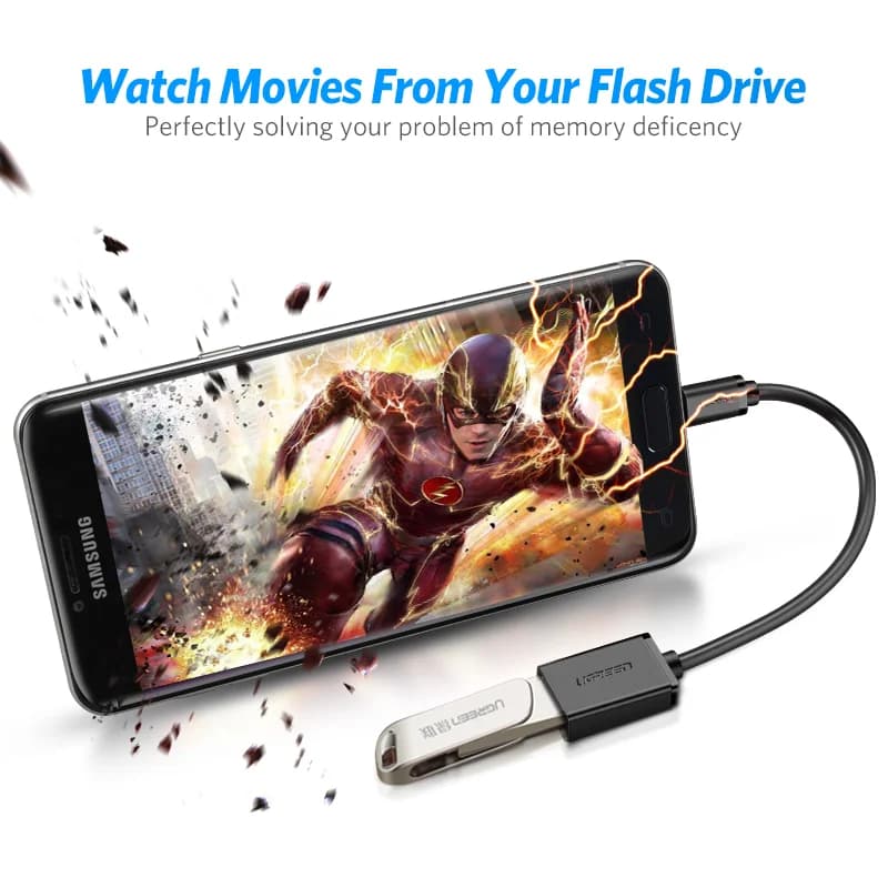 Micro USB OTG adapterio laidas