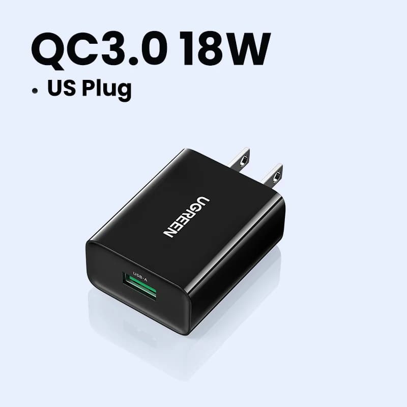18W USB sieninis įkroviklis su Quick Charge 3.0