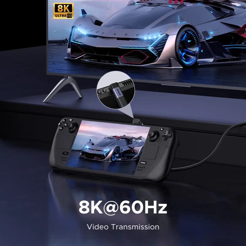 2 vnt. Stačiakampis USB-C į USB-C adapteris