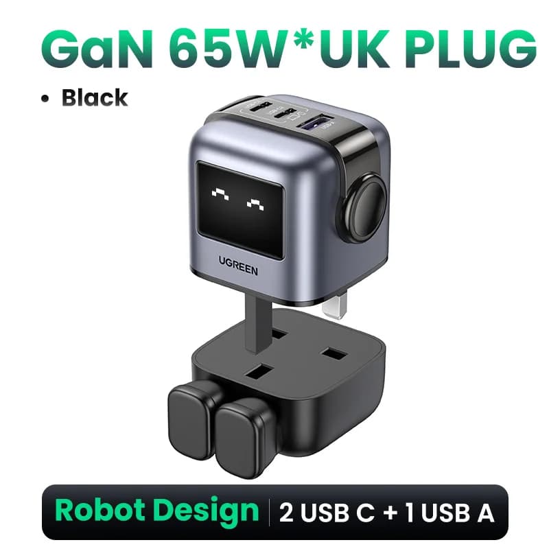 65W GaN USB-C greitas įkroviklis su PPS