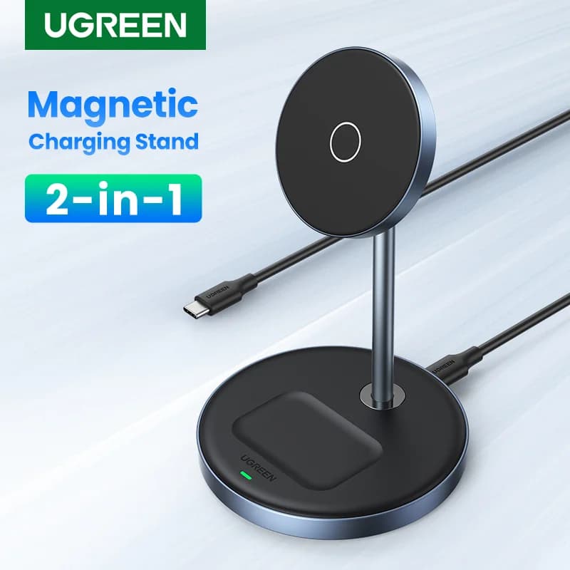 2-in-1 magnetinis belaidis įkroviklis iPhone ir AirPods